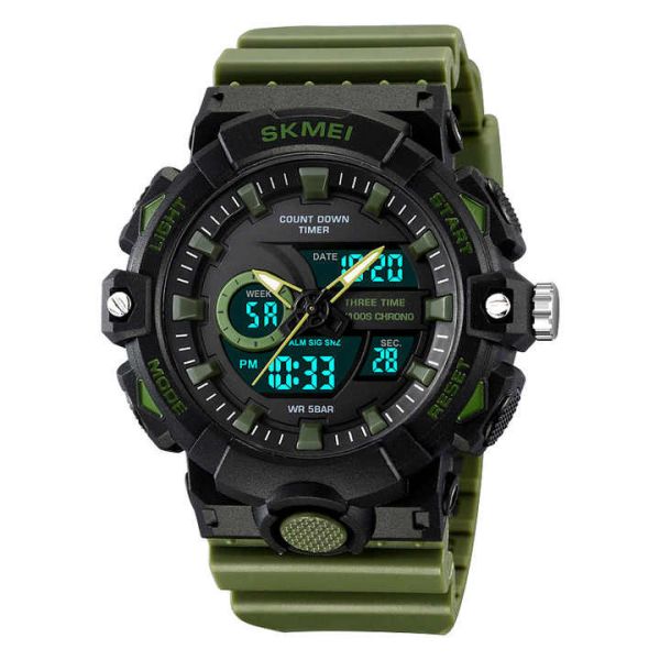 Годинники наручні 2225AG SKMEI, ARMY GREEN