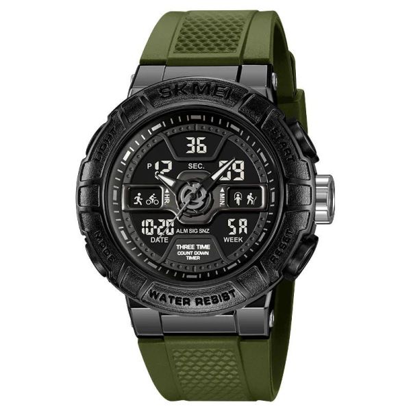 Годинники наручні 2227AG SKMEI, ARMY GREEN