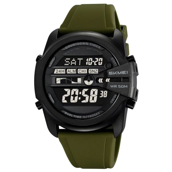 Годинники наручні 2442AG SKMEI, ARMY GREEN