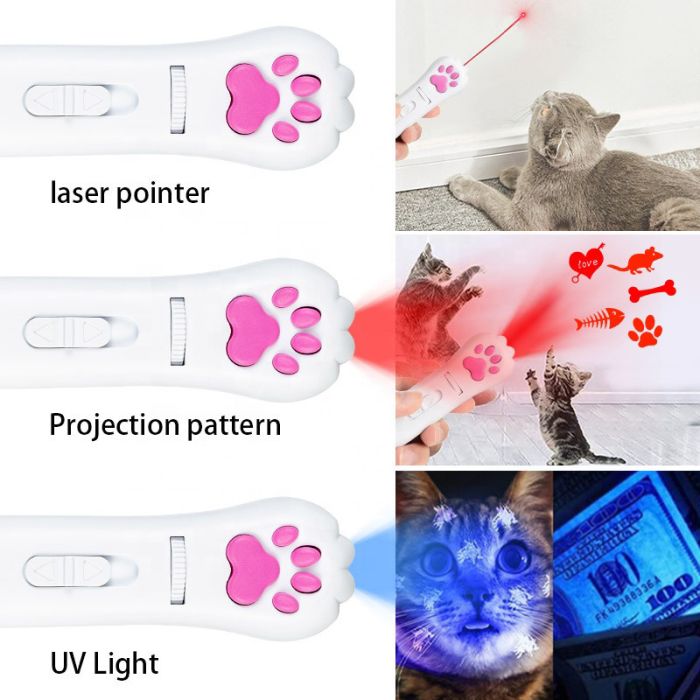 Ліхтар брелок ZK-2381L-LED+UV, лазер 4 картинки, вбудований акумулятор, ЗП USB