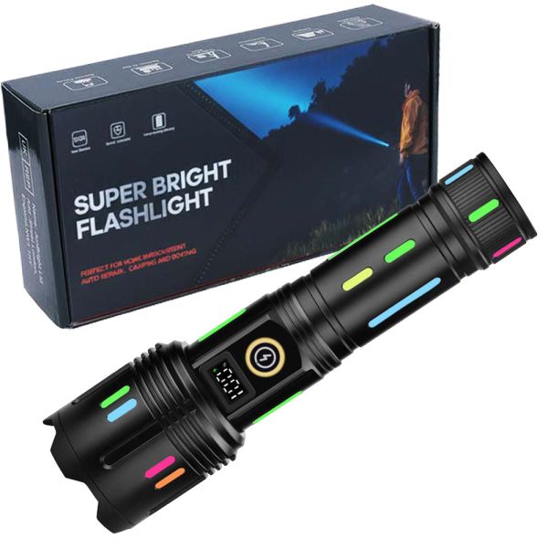 Ліхтар NIGHT VISION FLUORESCENCE G671/G25 WHITE LASER LED PM30-TG, 1х26650/3xAAA, Power Bank, ЗП Type-C, zoom, Box