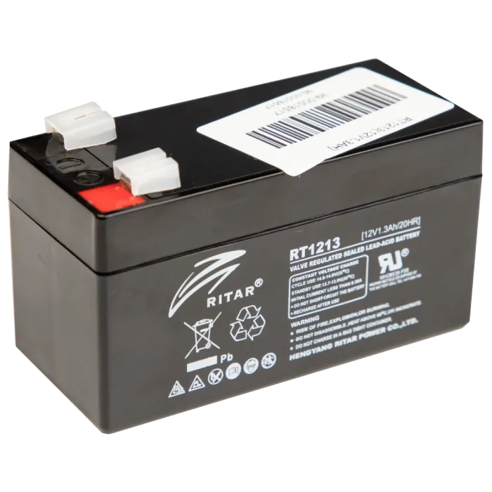 Ritar RT1213 1.3 А•г 12В Свинцево-кислотна акумуляторна батарея