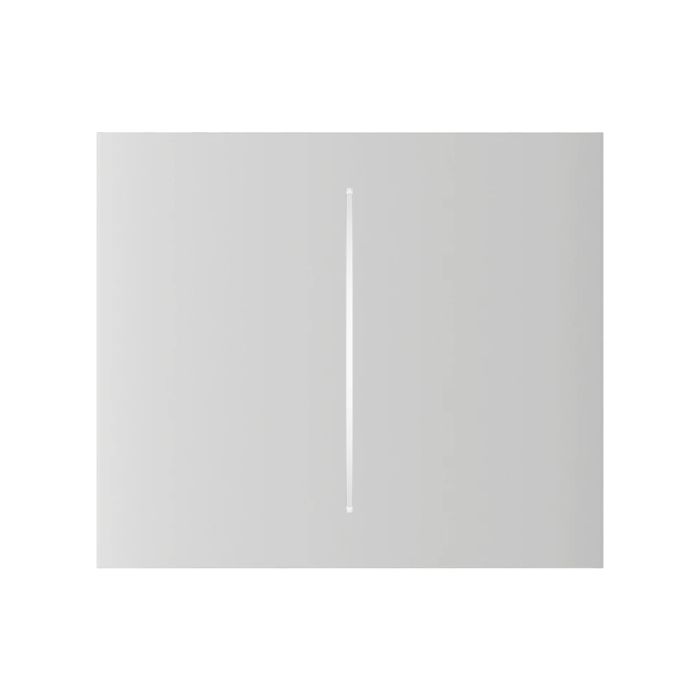 Кнопка Ajax CenterButton (2-gang) vertical white для двоклавішного вимикача