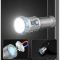 Фонарь YEMAO YM-F555X 5P35+4LED(RED+BLUE), 1x18650/18500, ЗУ Type-C, магнит, зажим