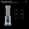 Фонарь YEMAO YM-F555X 5P35+4LED(RED+BLUE), 1x18650/18500, ЗУ Type-C, магнит, зажим