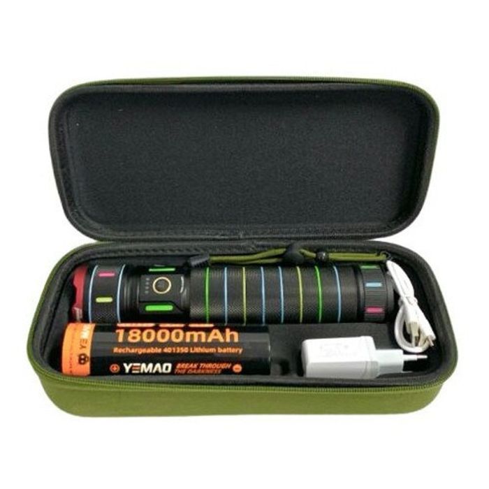 Фонарь YEMAO YM-G634 TG 30W, 1x401350, Power Bank, ЗУ Type-C, zoom, кейс