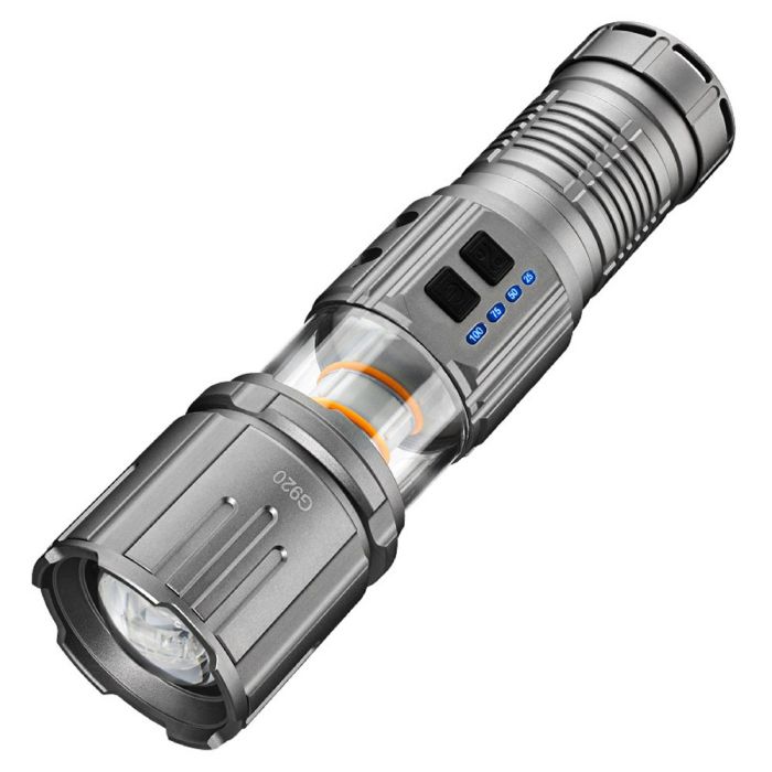 Фонарь YEMAO YM-G920 TG 30W, 1x40700, Power Bank, ЗУ Type-C, zoom, функция лампы