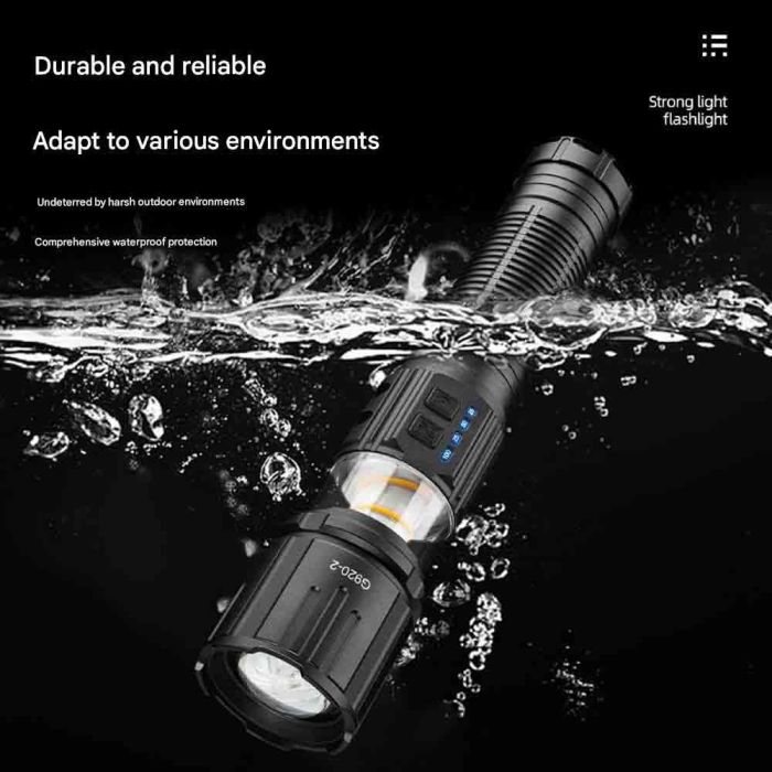 Фонарь YEMAO YM-G920-2 TG 30W, 1x401350, Power Bank, ЗУ Type-C, zoom, функция лампы