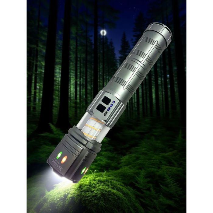 Фонарь YEMAO YM-G921-2 TG 30W, 1x401350, Power Bank, ЗУ Type-C, zoom, функция лампы