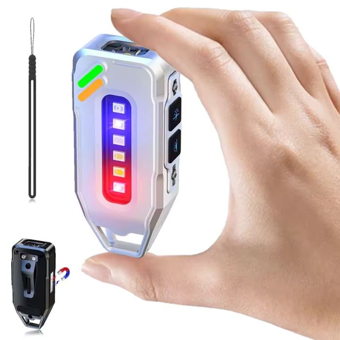 Фонарь YEMAO YM-M02X XTE+5SMD(RGB), Li-Ion аккумулятор, ЗУ Type-C, магнит