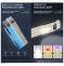 Фонарь YEMAO YM-M28 2XPL+COB(White+Red)+UV, Li-Ion аккумулятор, ЗУ Type-C, клипса