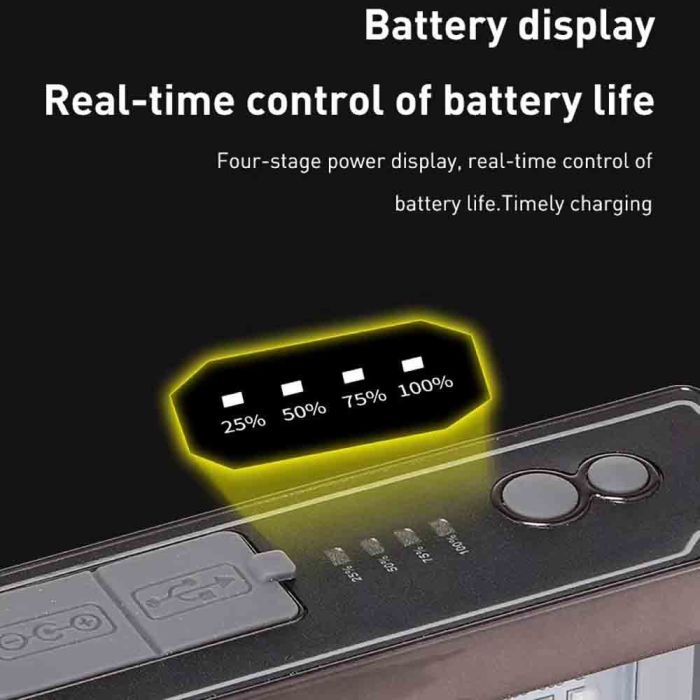 Фонарь налобный YEMAO YM-T102 TG+SMD(White+Red), Li-Ion аккумулятор, ЗУ Type-C, Internal battery, zoom