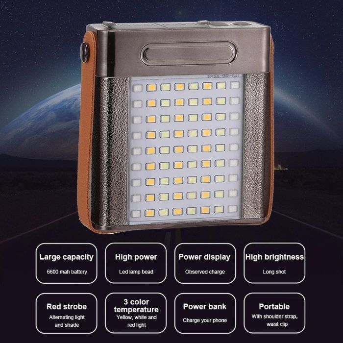 Фонарь налобный YEMAO YM-T102 TG+SMD(White+Red), Li-Ion аккумулятор, ЗУ Type-C, Internal battery, zoom