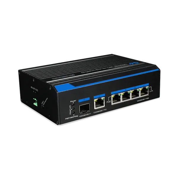 UTP7204GE-PD 4-портовий промисловий повногігабітний PoE-комутатор (60 Вт з живленням від HPoE)