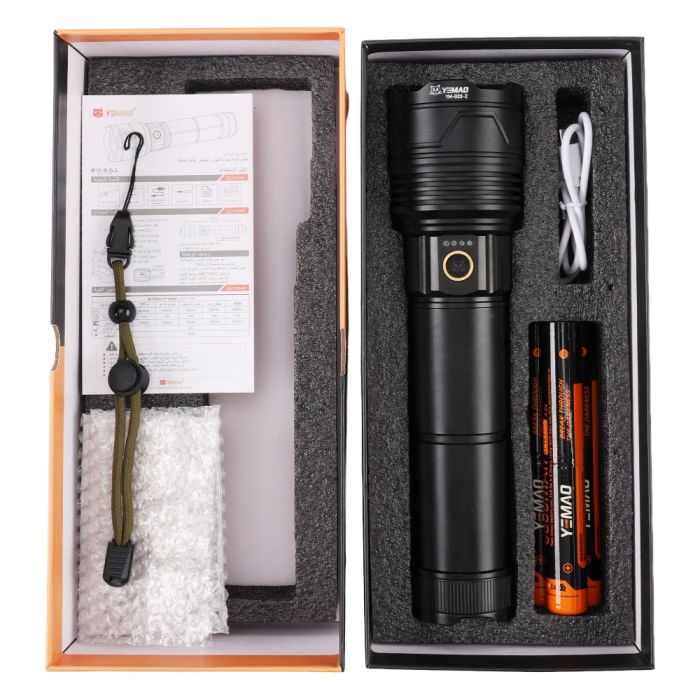 Фонарь YEMAO YM-G33-2 TG 40W, 3x361350, ЗУ Type-C, zoom