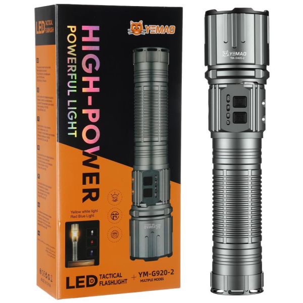 Ліхтар YEMAO YM-G920-2 TG 30W, 1x401350, Power Bank, ЗУ Type-C, zoom, функція лампи