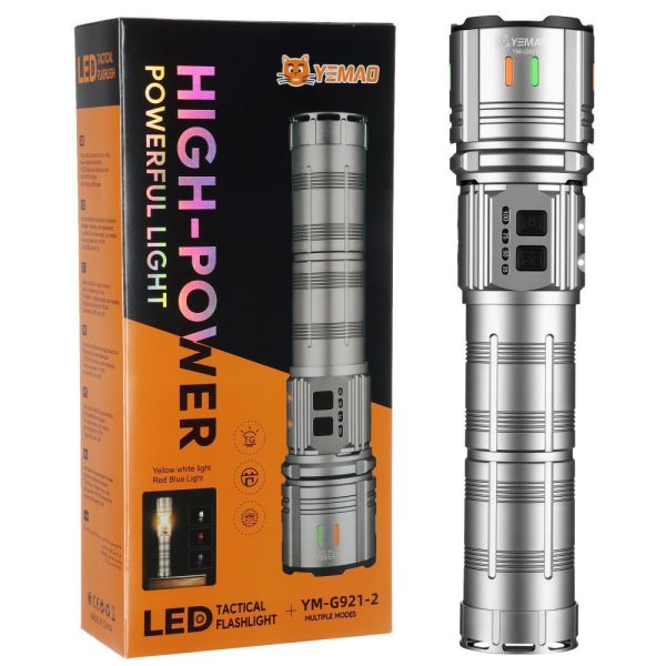 Фонарь YEMAO YM-G921-2 TG 30W, 1x401350, Power Bank, ЗУ Type-C, zoom, функция лампы
