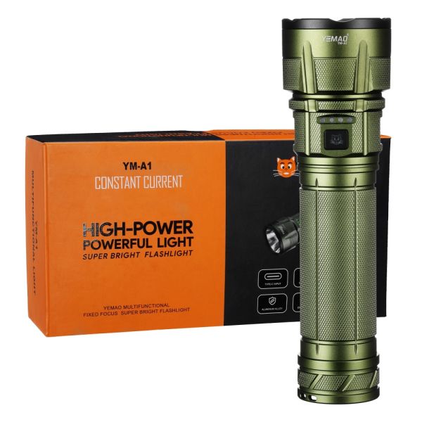 Фонарь YEMAO YM-A1 XHP70.2, 1x38121, Power Bank, ЗУ Type-C, колпачек