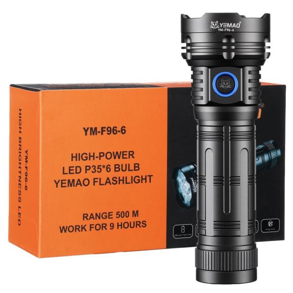 Ліхтар YEMAO YM-F96-6 6P35, 1x32850, Power Bank, ЗУ Type-C