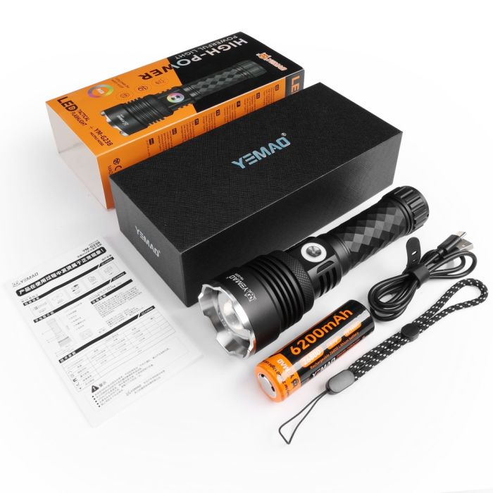 Фонарь YEMAO YM-G238 TG 50W, 1x26800, ЗУ Type-C, zoom