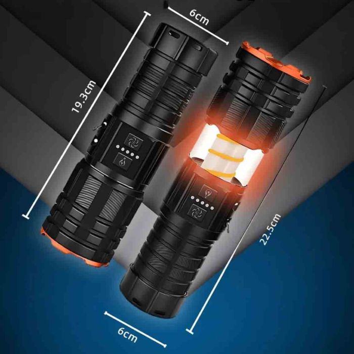 Фонарь YEMAO YM-G521 TG 30W, 1x40700, Power Bank, ЗУ Type-C, zoom, функция лампы