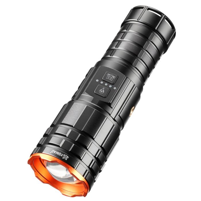 Фонарь YEMAO YM-G521 TG 30W, 1x40700, Power Bank, ЗУ Type-C, zoom, функция лампы