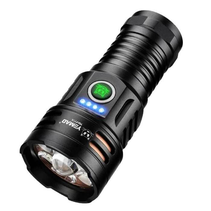 Фонарь YEMAO YM-F71X-TG+6P35, 1x26650/26350, ЗУ Type-C, магнит, IP55