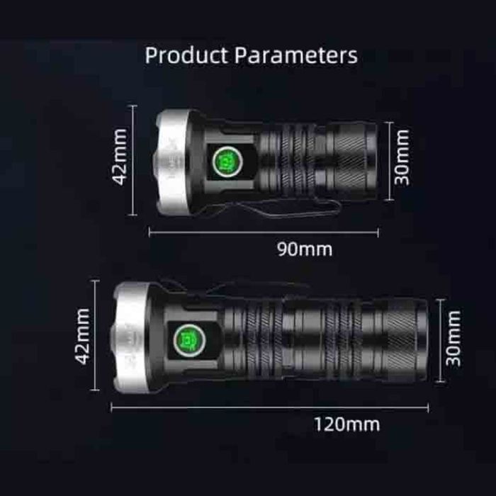 Фонарь YEMAO YM-F963X-5XTE+4XPE, multi-color light, UV, 1x26650/26350, ЗУ Type-C, магнит, колпачек
