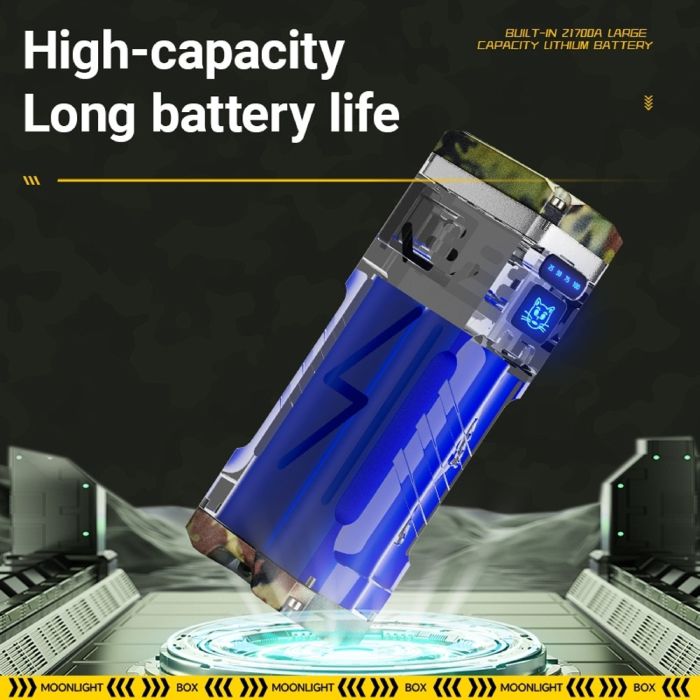 Фонарь YEMAO YM-G666M-6P80, Li-Ion аккумулятор, Power Bank, ЗУ Type-C, чехол