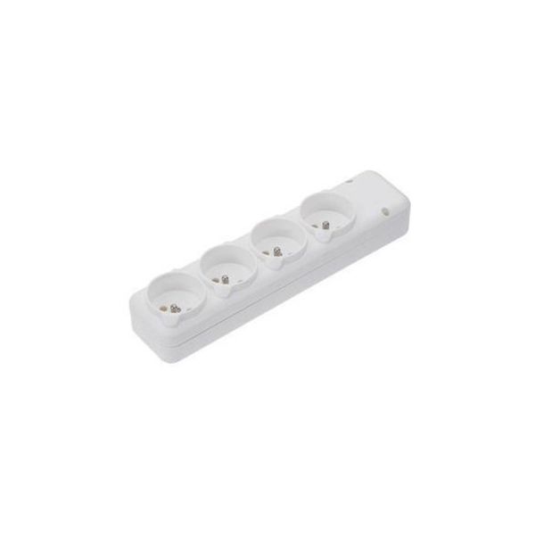 Колодка Ne-Ad (3019-К) 4 гнізда без заземлюючого контакту