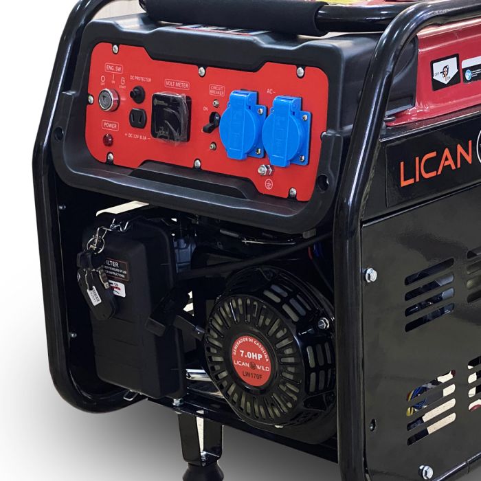 Бензиновий генератор LICAN WILD LC7500G максимальна потужність 3 кВт