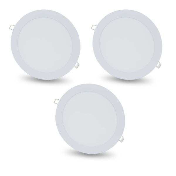 Комплект із 3-х світильників світлодіодних LIGHTWELL LW-R-RCD-18 18 W коло, вбудований