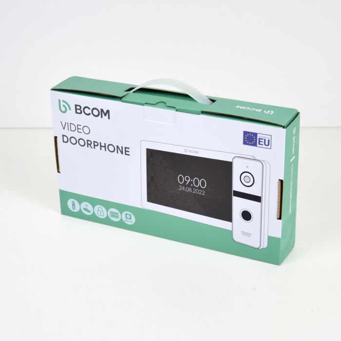 Комплект відеодомофону BCOM BD-780FHD White Kit (розпродаж 872): відеодомофон 7" і відеопанель