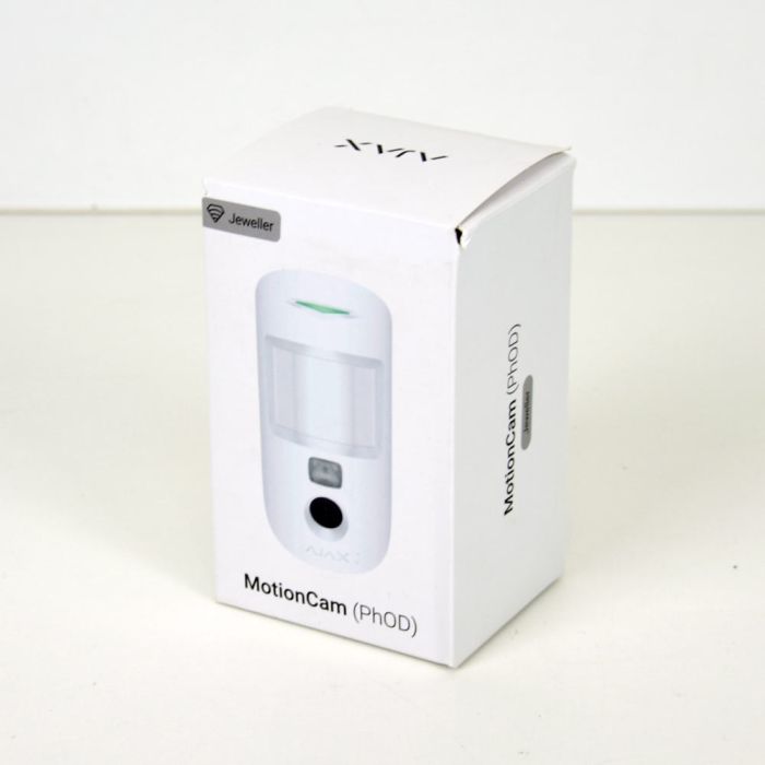 Бездротовий датчик руху Ajax MotionCam HDR (PhOD) Jeweller white  (розпродаж 875) з фотофіксацією за тривогою та за запитом