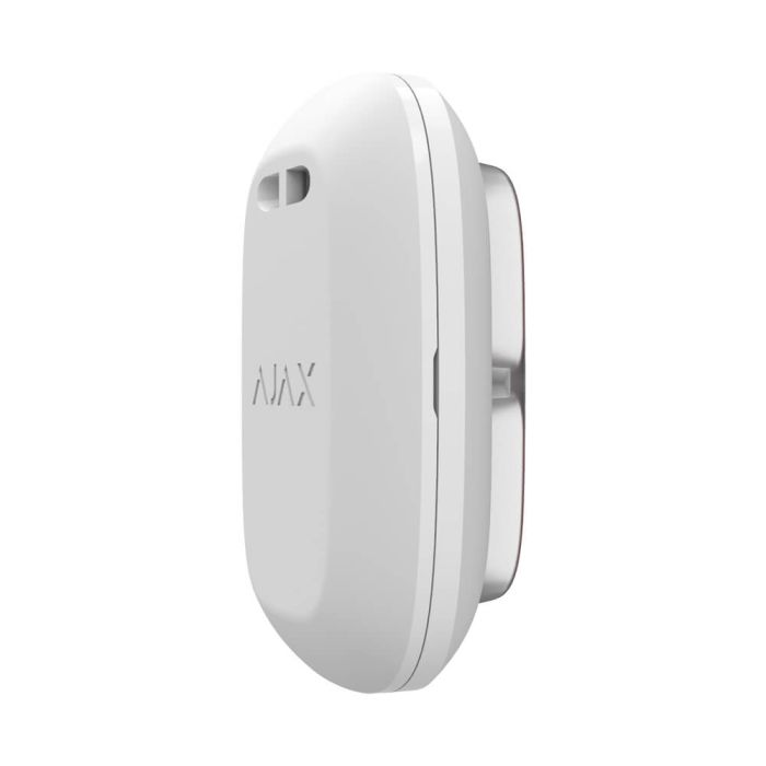 Бездротова екстрена кнопка Ajax DoubleButton (8EU) ASP white з захистом від випадкових натискань