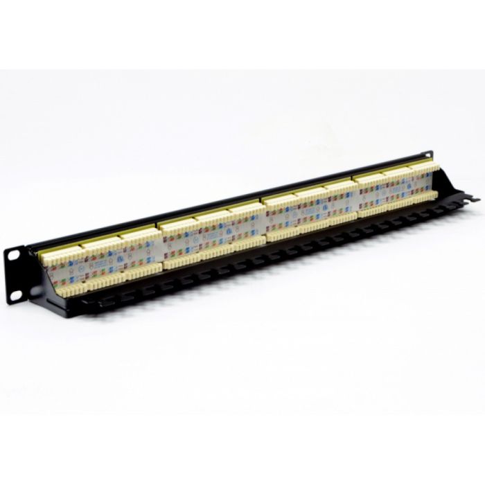 Патч-панель CMS 19" 24xRJ-45 UTP, кат. 6 з організатором кабелю