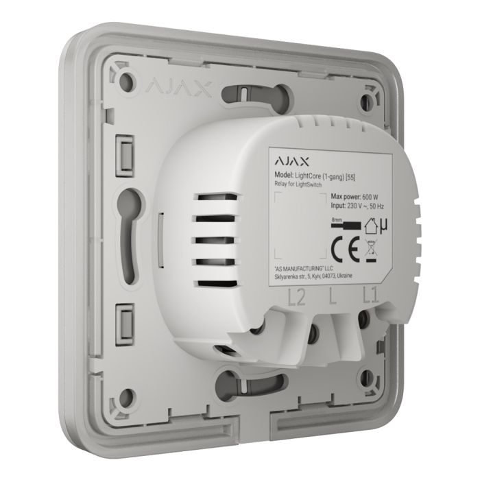 Вимикач Ajax LightSwitch 2-way White прохідний