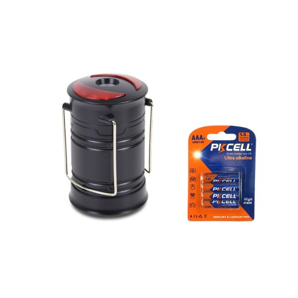 Кемпінговий ліхтар Superfire T56 з потужністю 5 Вт + Батарейка PKCELL Ultra Alkaline AAA LR03 1.5V, 4шт./блістер