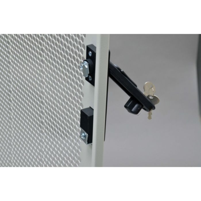 Шафа серверна CMS 42U 610 х 865 UA-MGSE4268MPG посилена з перфорованими дверима для мережевого обладнання