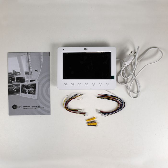 Відеодомофон 7" NeoLight KAPPA+ HD White (розпродаж 923) з детектором руху і записом відео