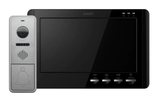 Комплект домофонний ARNY AVD-7942 (AVD-709MD + AVP-NG420 1Мп), Black + Silver