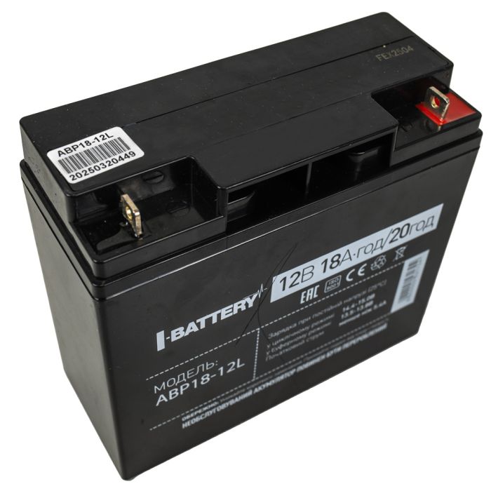 Акумулятор 12В 18А·год для ДБЖ I-Battery ABP18-12L (розпродаж 933)