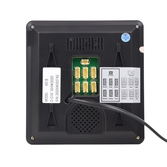 Комплект відеодомофону BCOM BD-480M Black Kit: відеодомофон 4" і відеопанель