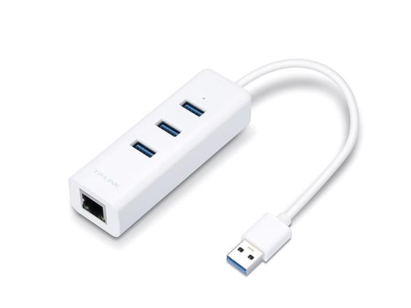 Мережевий адаптер TP-LINK UE330 USB3.0 to GE 3xUSB3.0 HUB