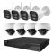 Комплект IP-відеонагляду на 8 камер TVT IP-Video Kit 8x5Mp (D/B) WiFi: 4 циліндричні 5Mp WiFi відеокамери + 4 купольні 5Mp WiFi відеокамери + 8-канальний 8Mp відеореєстратор