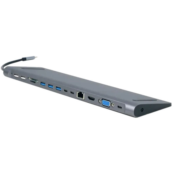 Cablexpert A-CM-COMBO9-01 USB-C 9-в-1 Док станція