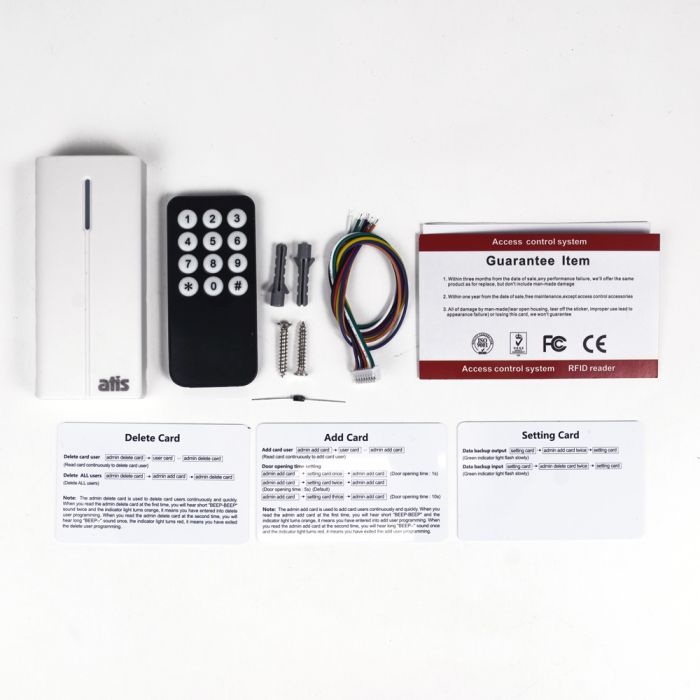 Контролер із вбудованим зчитувачем EM-Marine ATIS ACPR-08 EM (white)