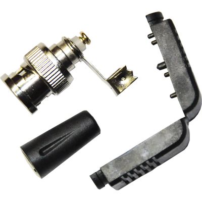 Роз'єм ATIS BNC-PC кутовий з пластиковим ковпачком під гвинт