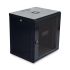 Шафа серверна SteelNet 12U 600 x 450 для мережевого обладнання (скло, чорний)