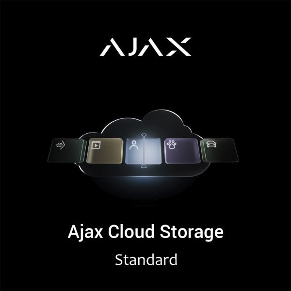 Ajax Cloud Storage Standard (4 камери, 600 хвилин, 7 днів): захищене хмарне сховище для зберігання подій із пристроїв відеоспостереження Ajax